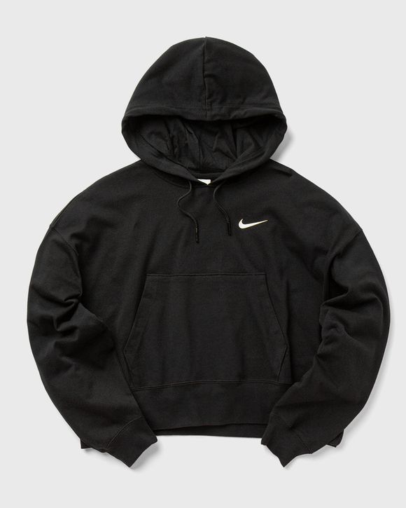 Nike oversized jersey hoodie in black
