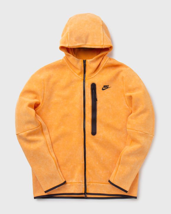 Nike Tech Fleece Wash Full-Zip Hoodie Orange | BSTN Store