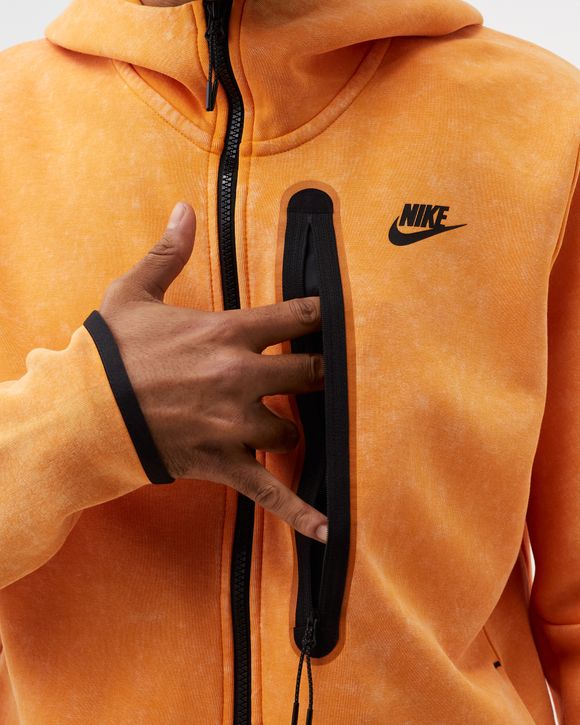 Nike tech fleece hoodie orange best sale