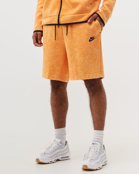 Nike Tech Fleece Wash Shorts Orange - KUMQUAT/BLACK