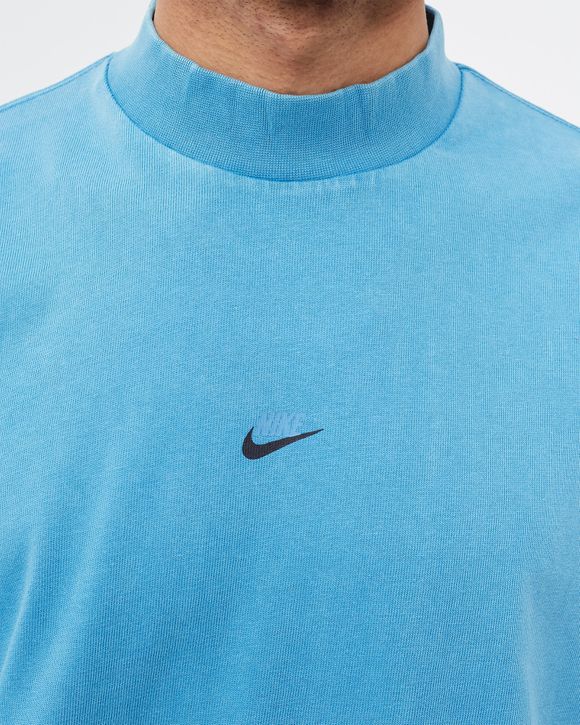 Washed Long-Sleeve Mock Top