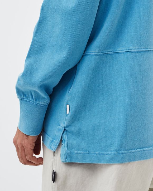 Washed Long-Sleeve Mock Top
