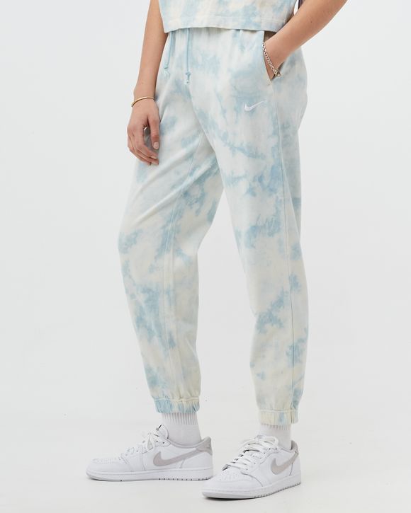 Nike WMNS Mid-Rise Cloud-Dye Joggers Blue - WORN BLUE/WHITE