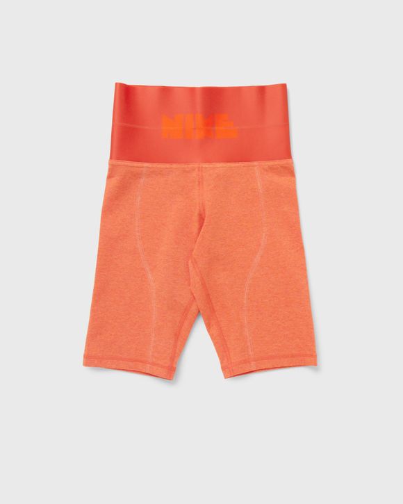 Orange nike best sale biker shorts