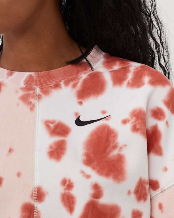 WMNS Oversized Fleece Tie-Dye Crew Sweatshirt