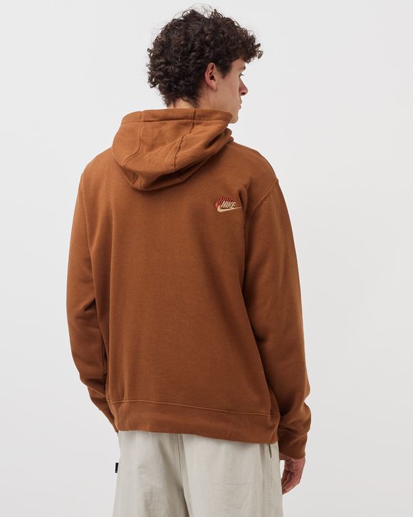 Nike Essentials Brushed Back Hoodie Brown PECAN PECAN