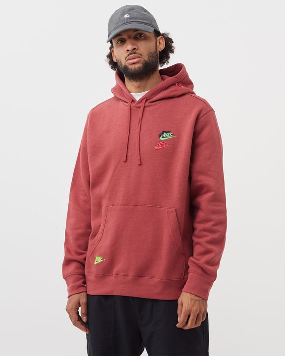 Nike Essentials+ Brushed Back Hoodie Red | BSTN Store