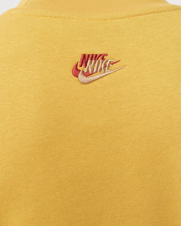 Supreme x nike outlet yellow crew neck