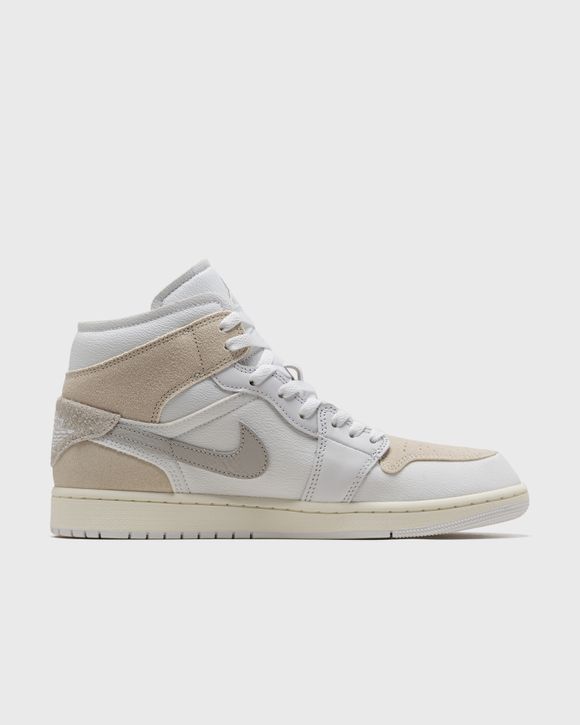 Jordan 1 mid tan grey hot sale