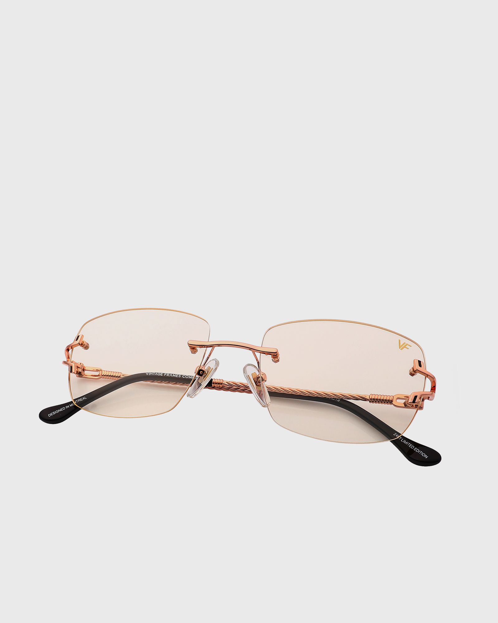 Bal Harbour Drill Mount 24kt Rose Gold