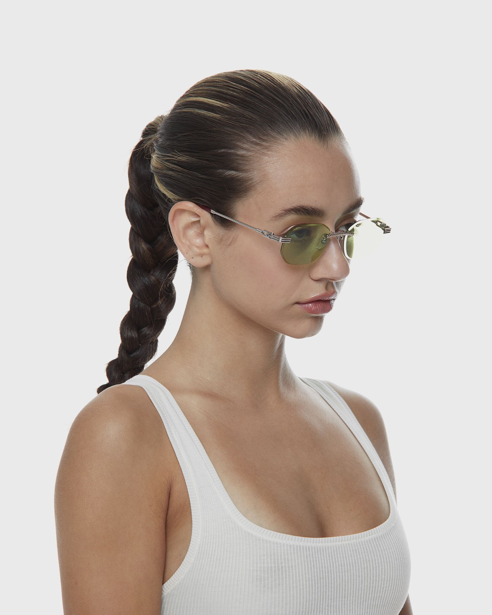 Hustler Drill Mount 24kt White Gold