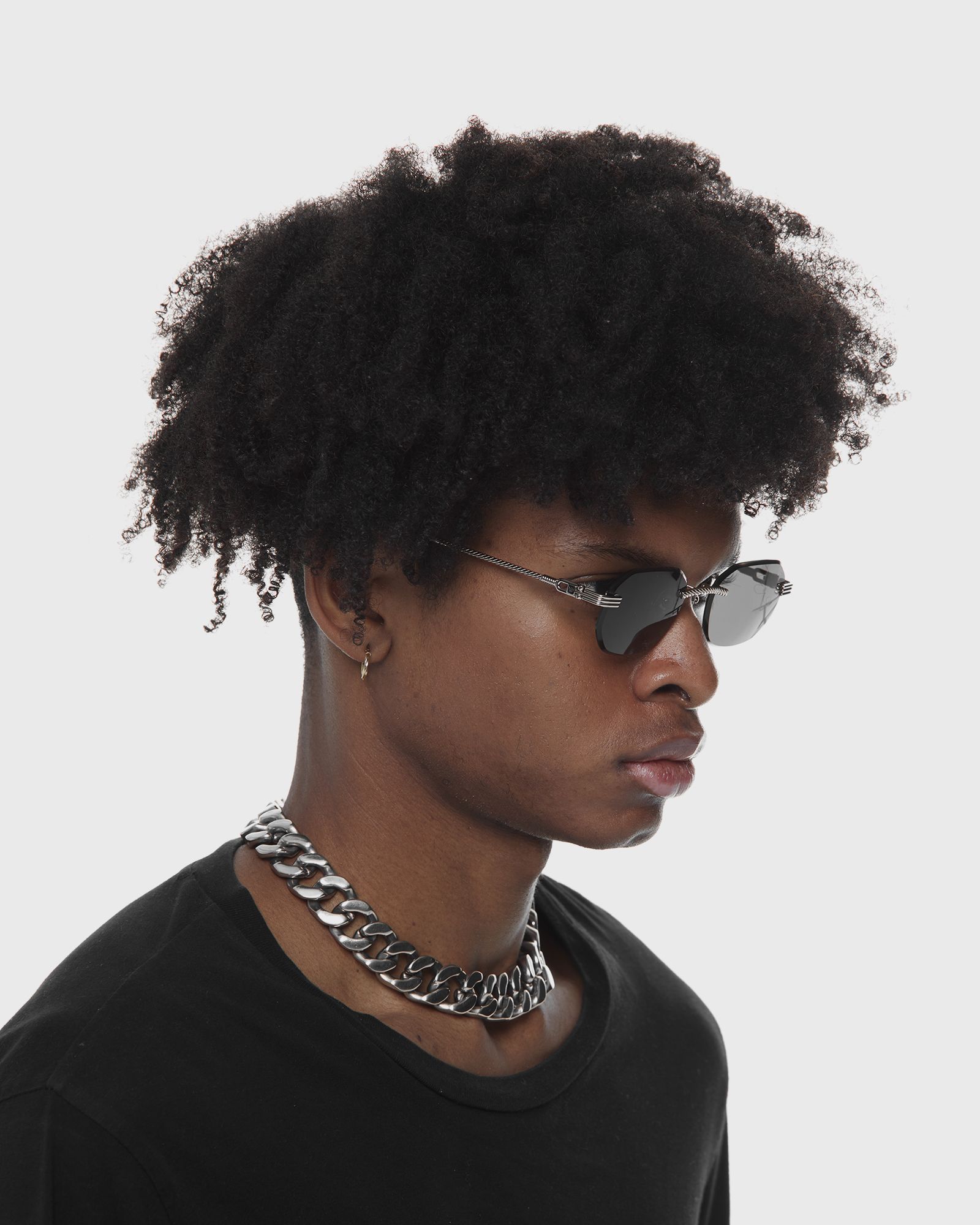 Hustler Drill Mount 24kt White Gold