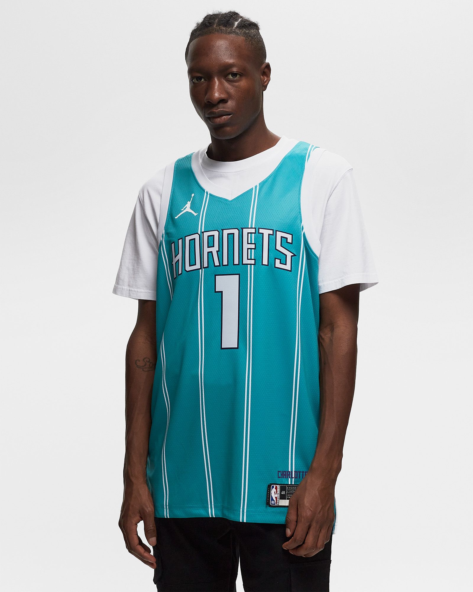 Charlotte Hornets Icon Edition 2022/23 Jordan Dri-FIT NBA Swingman Trikot
