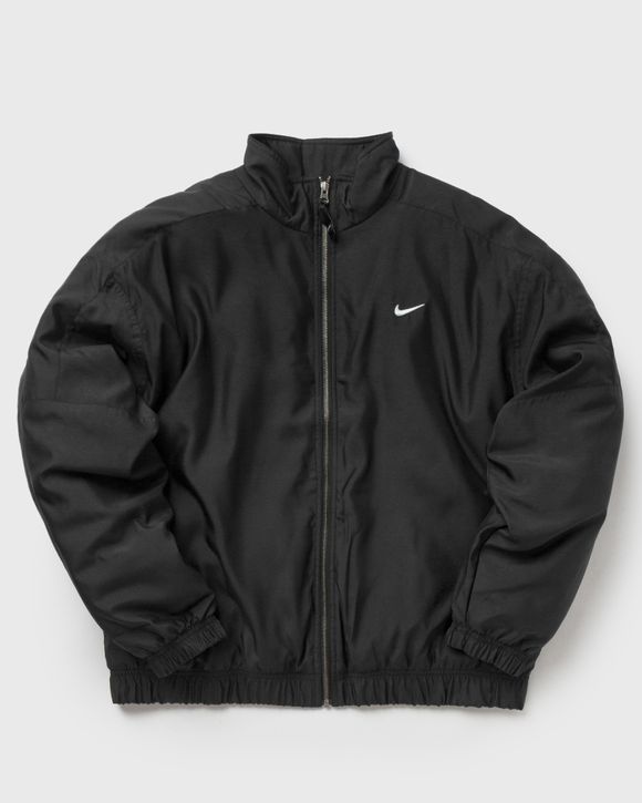 Nike Solo Swoosh Satin Bomber Jacket Black