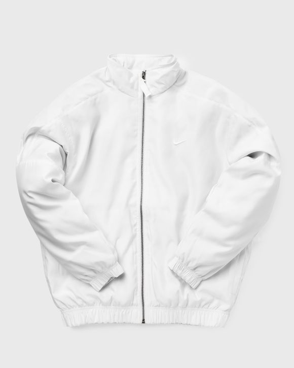 Nike SOLO SWOOSH SATIN BOMBER JACKET White BSTN Store