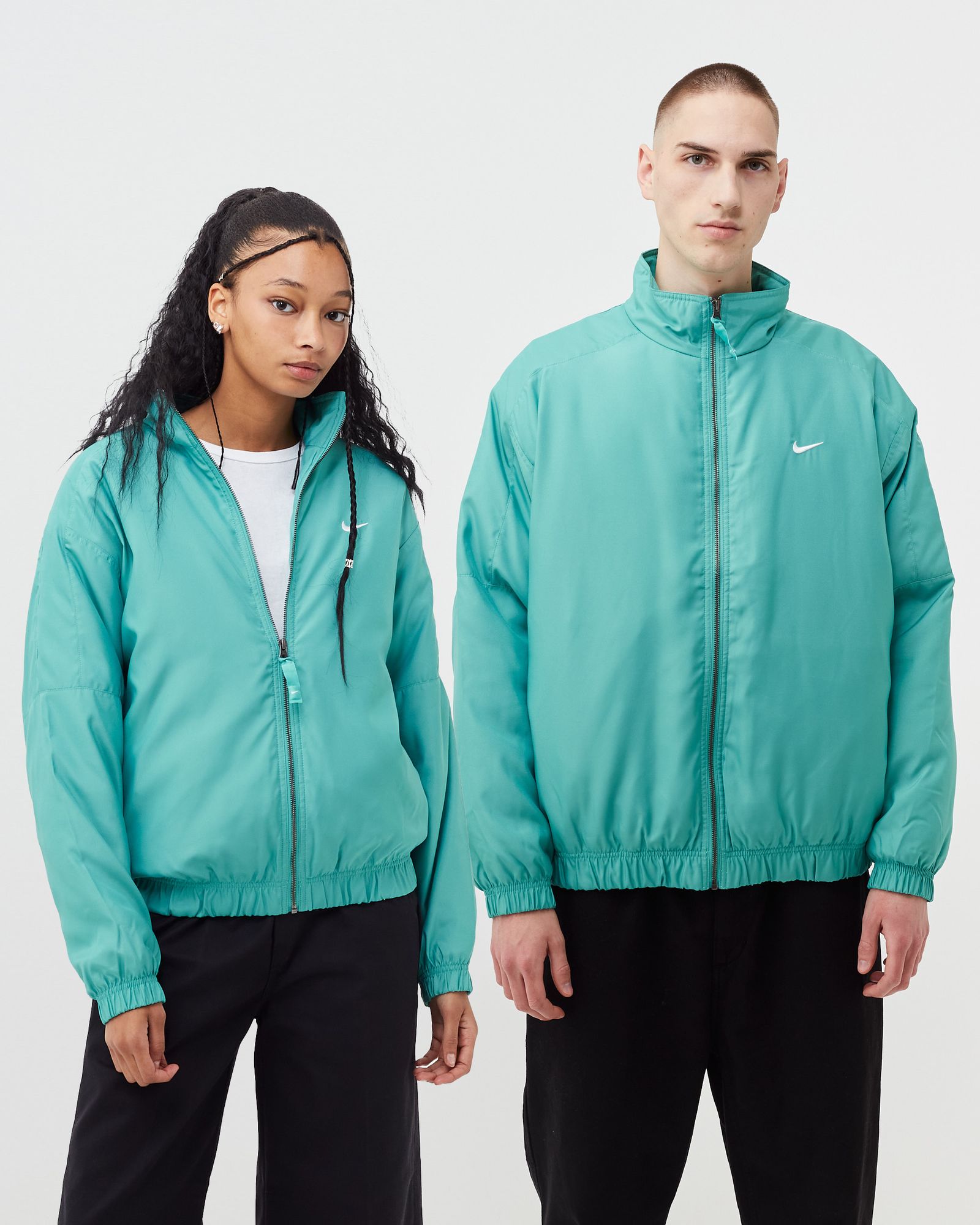 Solo Swoosh Satin Bomber Jacket