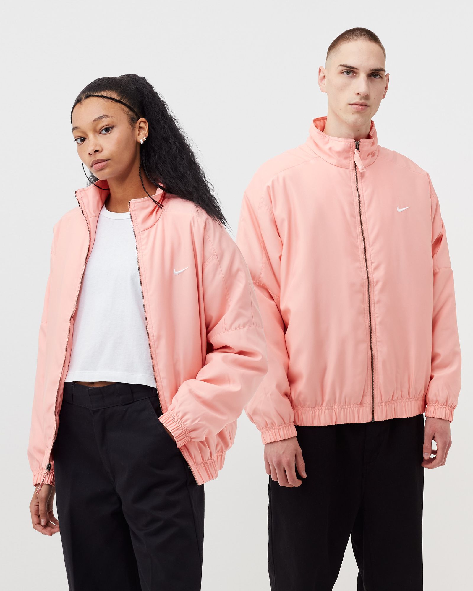 Solo Swoosh Satin Bomber Jacket