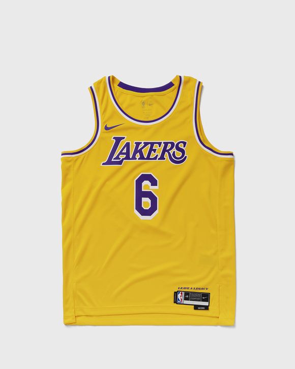 Nike Kids' Los Angeles Lakers LeBron James #23 Yellow Swingman Jersey