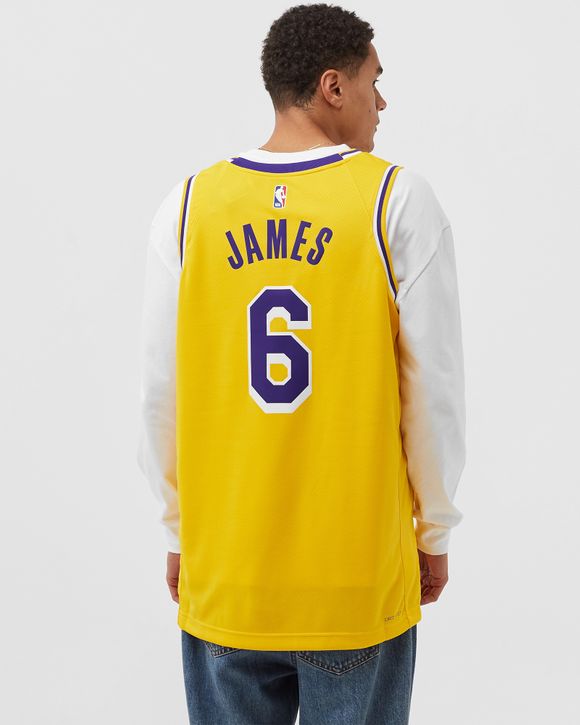 Nike LOS ANGELES LAKERS SWINGMAN JERSEY LeBron James Yellow -  AMARILLO/JAMES LEBRON