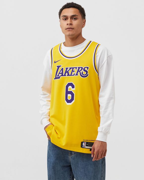 New Nike LeBron James Los Angeles Lakers Swingman Jersey NBA Wish Patch  Size 56