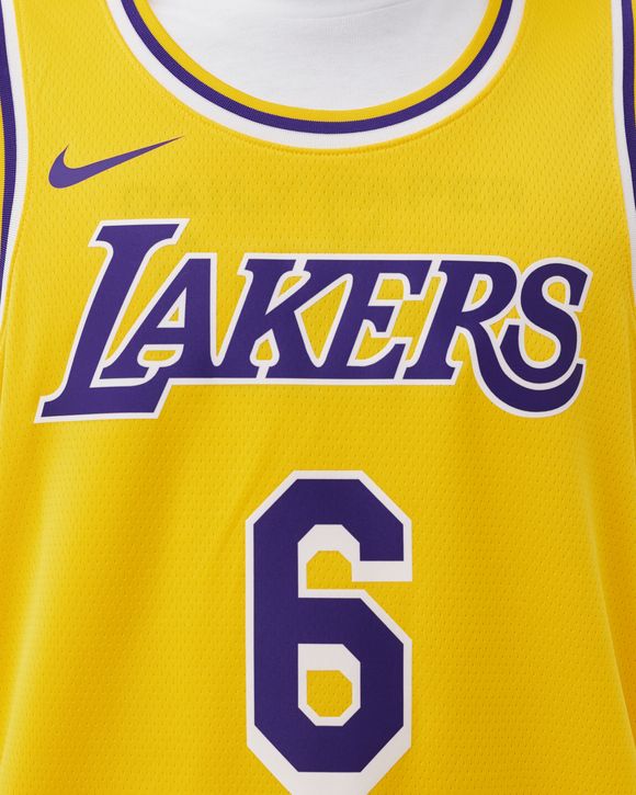 Nike LeBron James Swingman Jersey Mens Size 52 LA Lakers Gold #23