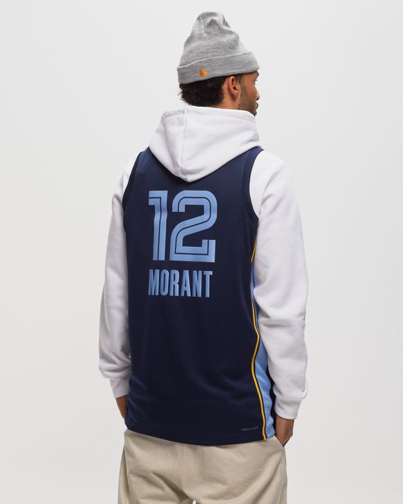 Ja Morant Signed Blue Nike Memphis Grizzlies Swingman