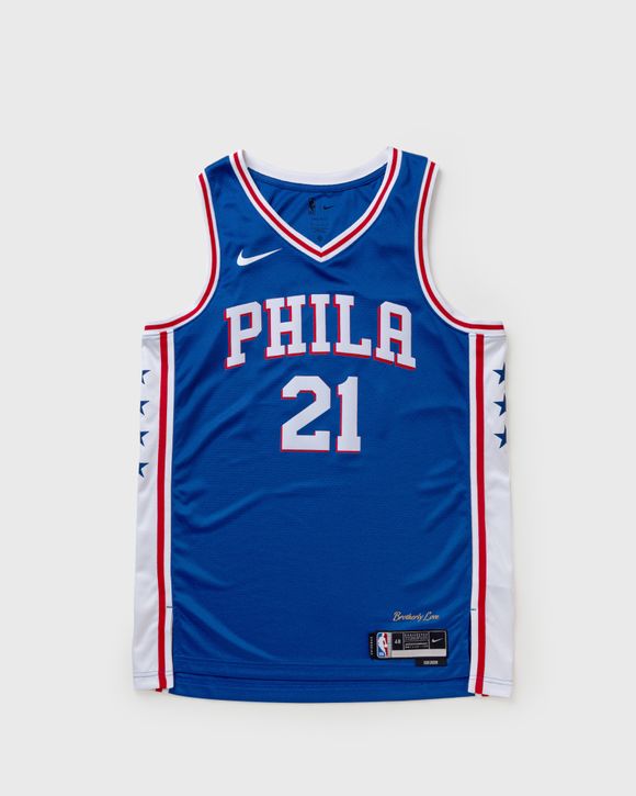 Joel Embiid Philadelphia 76ers Blue Adidas Swingman Jersey Size L+