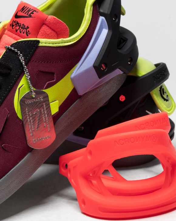 Nike Nike x ACRONYM x Blazer Low 'Night Maroon' Multi - NIGHT MAROON/LEMON  VENOM-BLACK