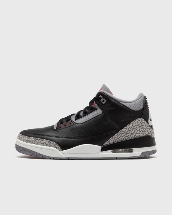 Black and red jordan 3 online