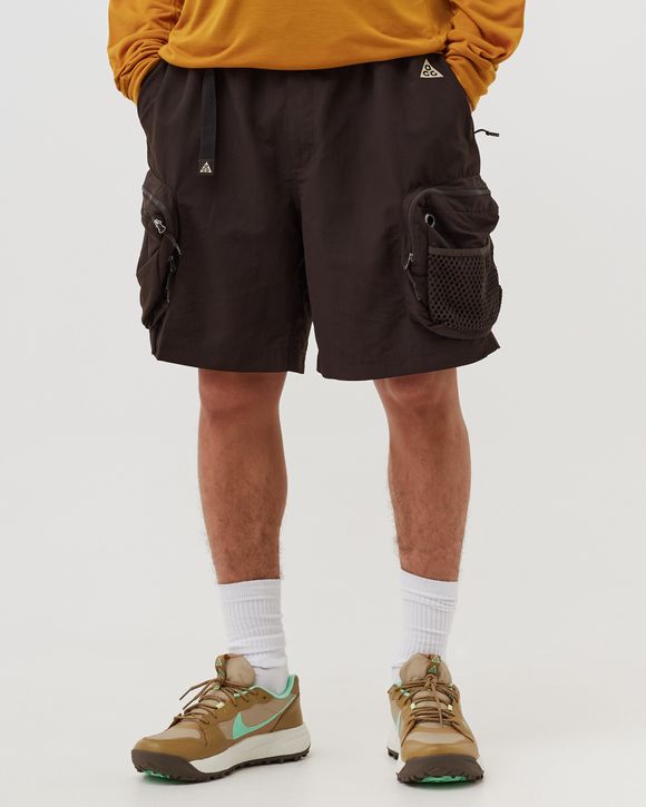 Nike ACG SNOWGRASS CARGO SHORT Brown - VELVET BROWN/BLACK/SANDDRIFT