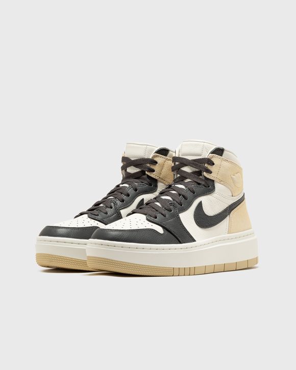 Jordan WMNS AIR JORDAN 1 ELEVATE HIGH Black/Beige - TEAM GOLD/DK SMOKE  GREY-SAIL