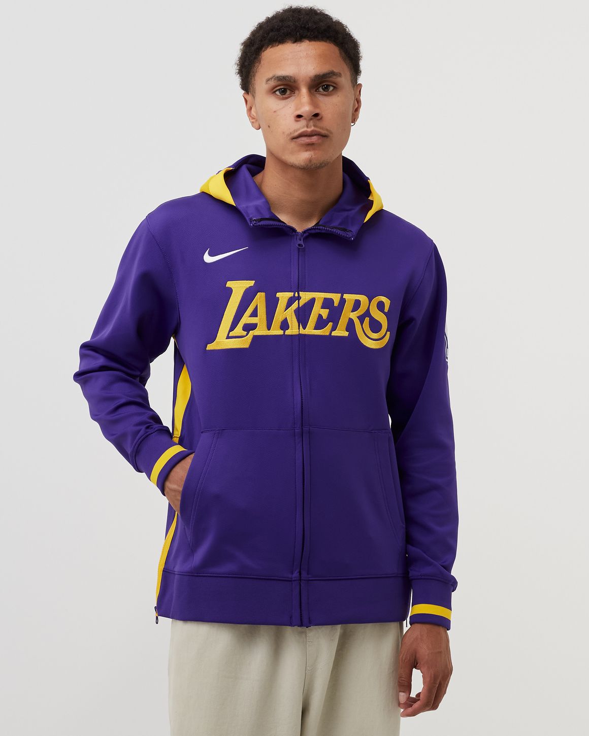 Los Angeles Lakers NIKE NBA Black newest Showtime Full-Zip Hoodie Jacket Men's SMALL