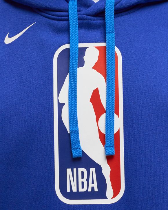 Men's Nike White/Blue NBA Team 31 75th Anniversary Courtside Fleece Half-Zip Hoodie