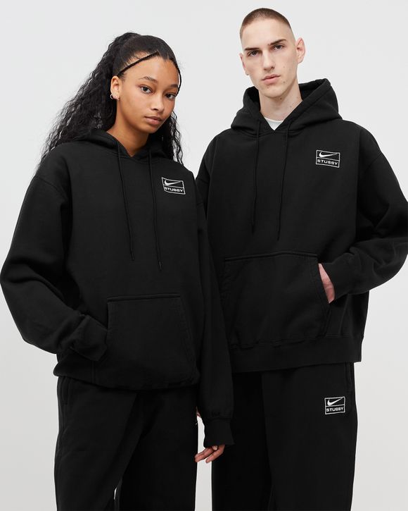 Nike Nike x Stussy STONE WASHED HOODIE Black - BLACK