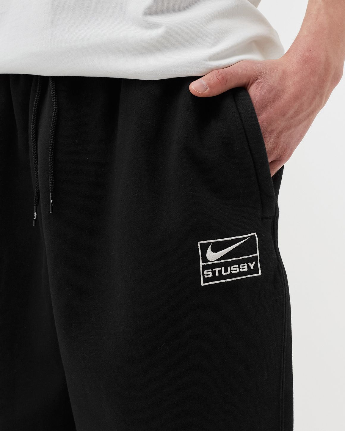 Nike Nike x Stussy STONE WASHED FLEECE PANT Black | BSTN Store