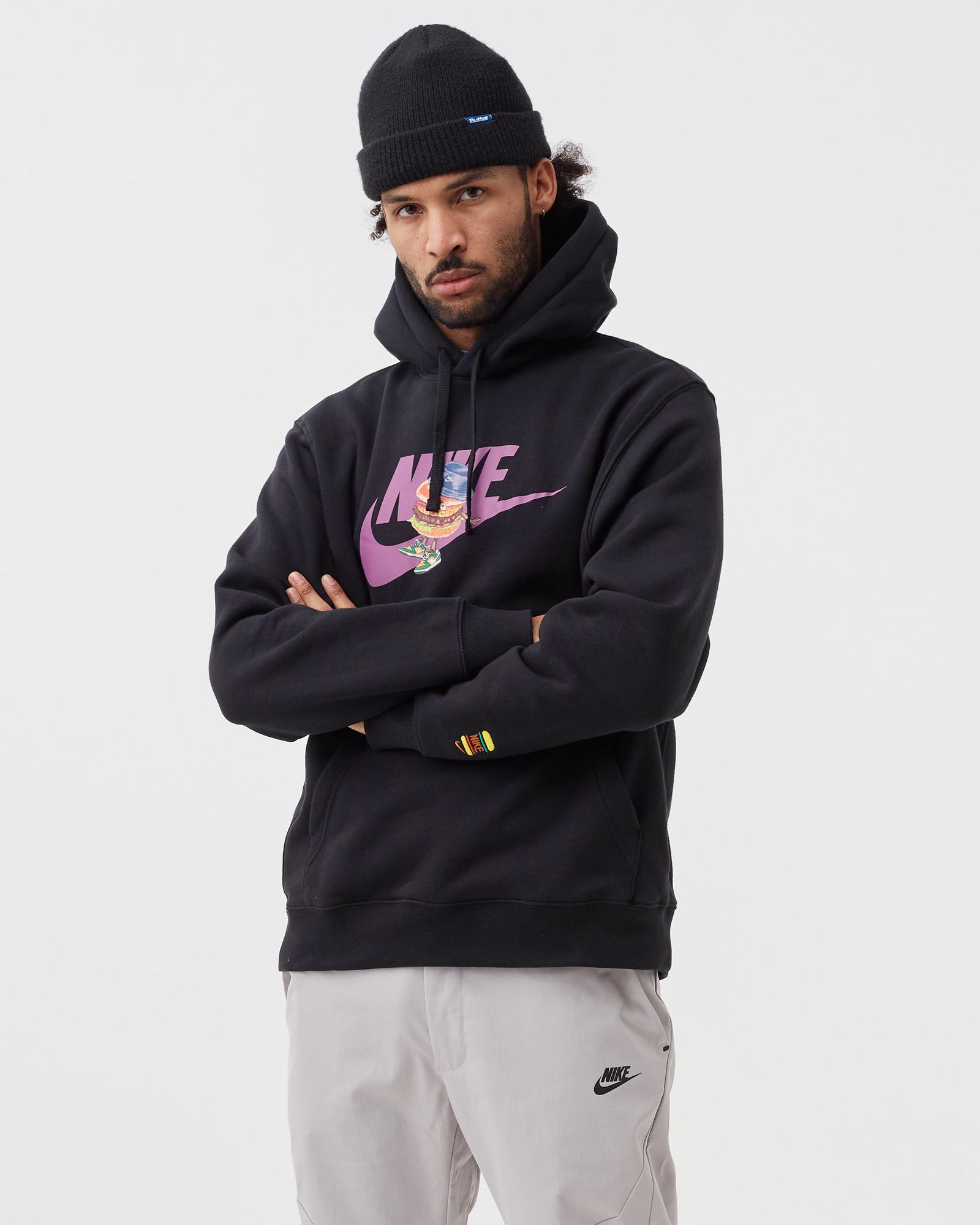 Brushed-Back Pullover Hoodie