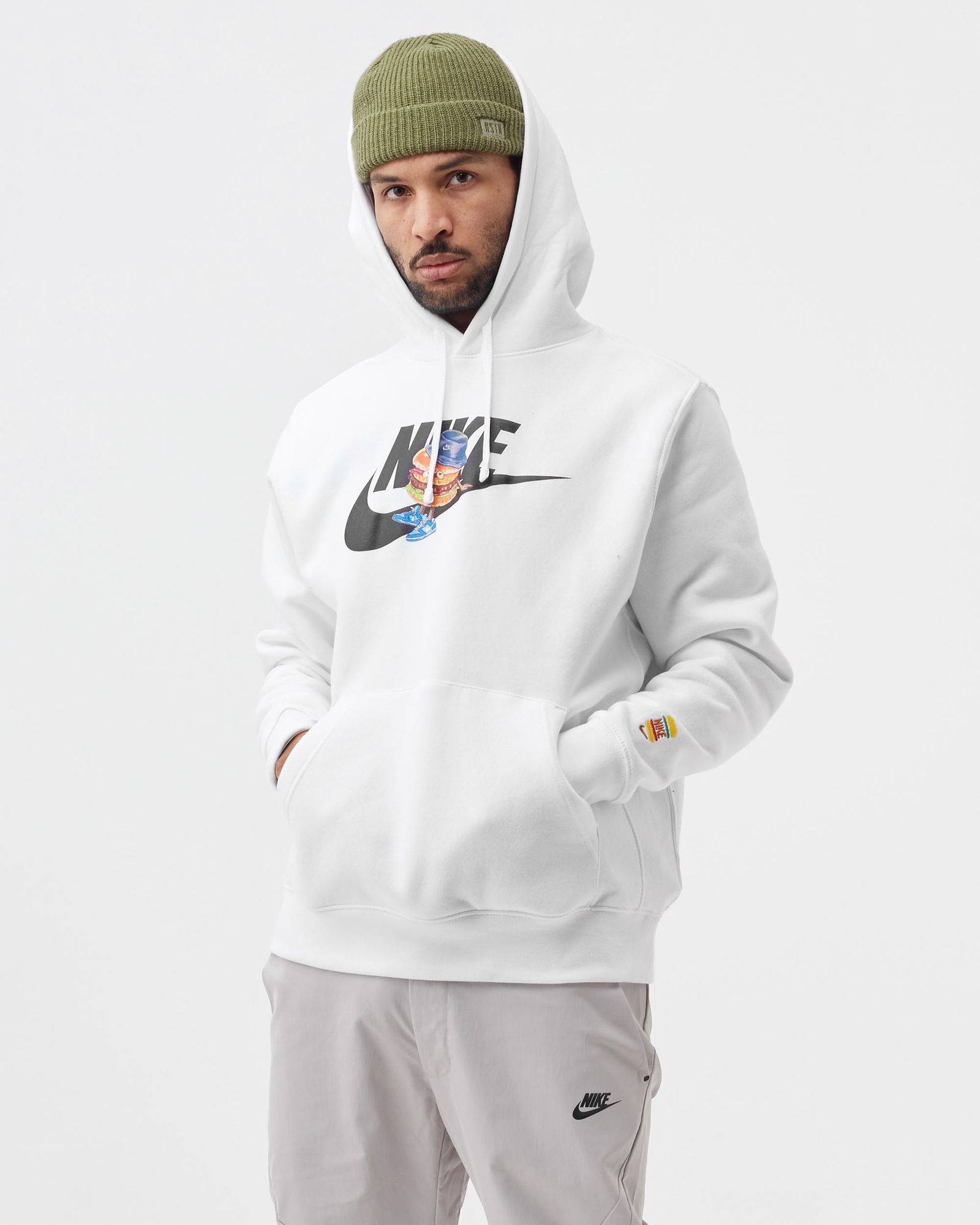 Brushed-Back Pullover Hoodie