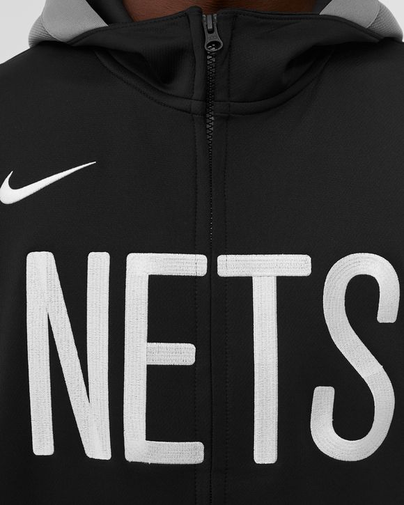 Nike Brooklyn Nets Showtime Dri-FIT NBA Full-Zip Hoodie Black - BLACK/DARK  STEEL GREY/BLACK/WHITE