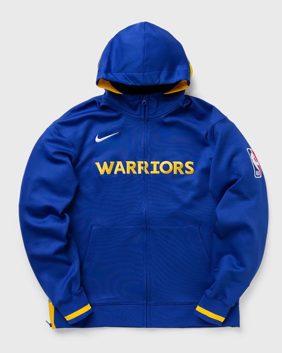 Nike Golden State Warriors Showtime Dri-FIT NBA Full-Zip Hoodie Blue - RUSH  BLUE/AMARILLO/RUSH BLUE/WHITE