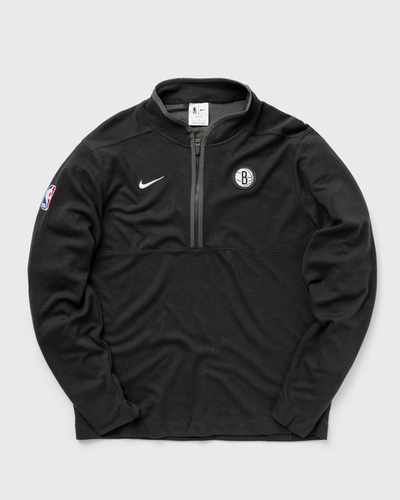 Nike NBA Brooklyn Nets Logo Printing Zipper Stand Collar Jacket Autumn  Black - DH9118-010