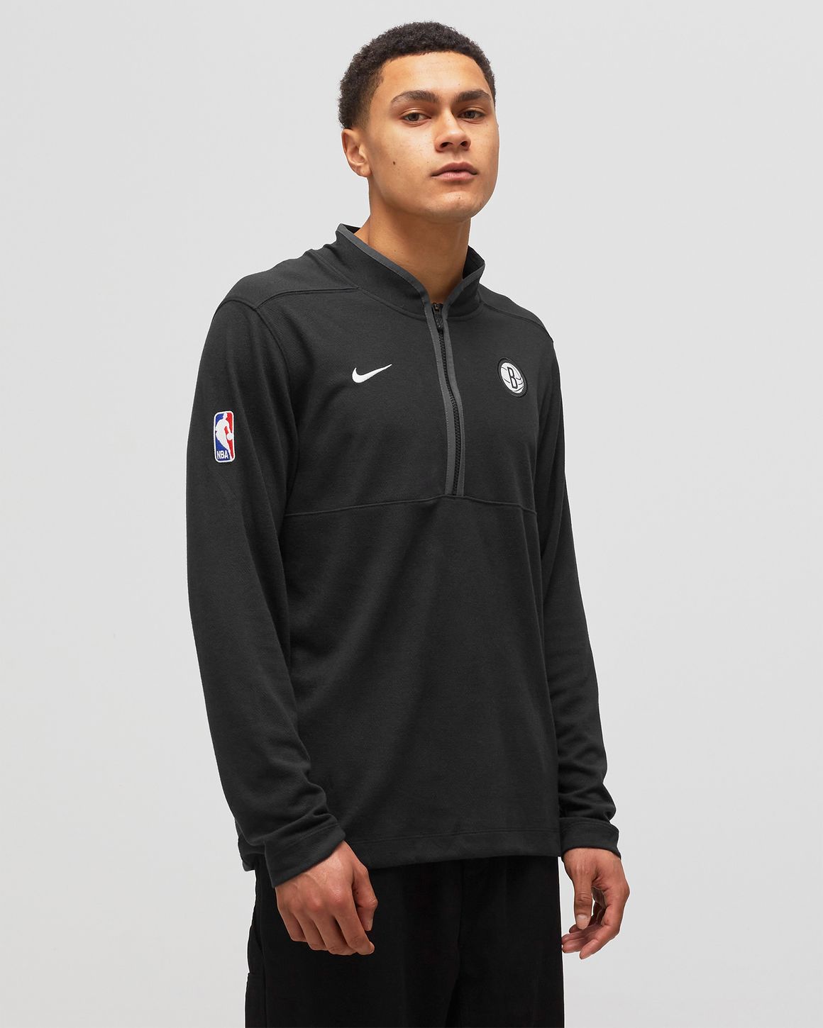 Dri Fit Brooklyn Nets Hoodie Uk Nike Brooklyn Nets Dri-FIT NBA 1/2