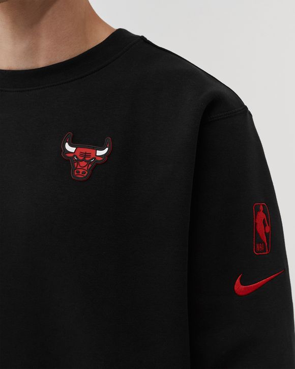 Nike Chicago Bulls Courtside NBA Fleece Crew Sweatshirt Black