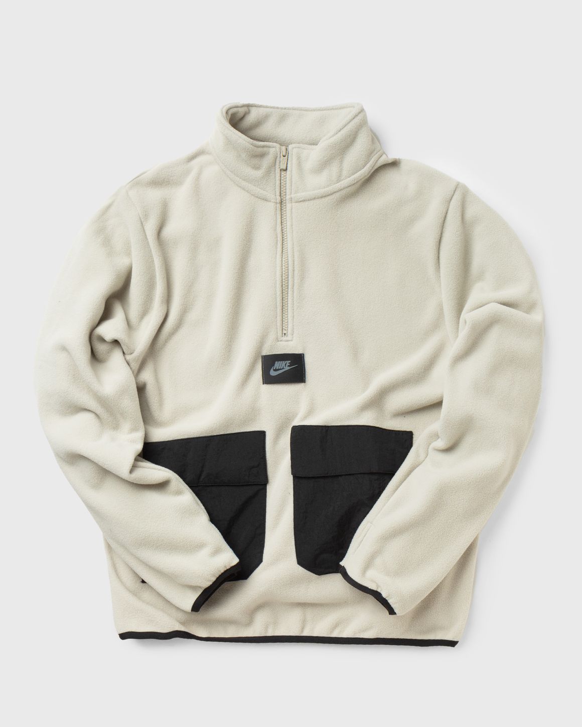 Nike blue and orange polar fleece half zip sweatshirt clearance