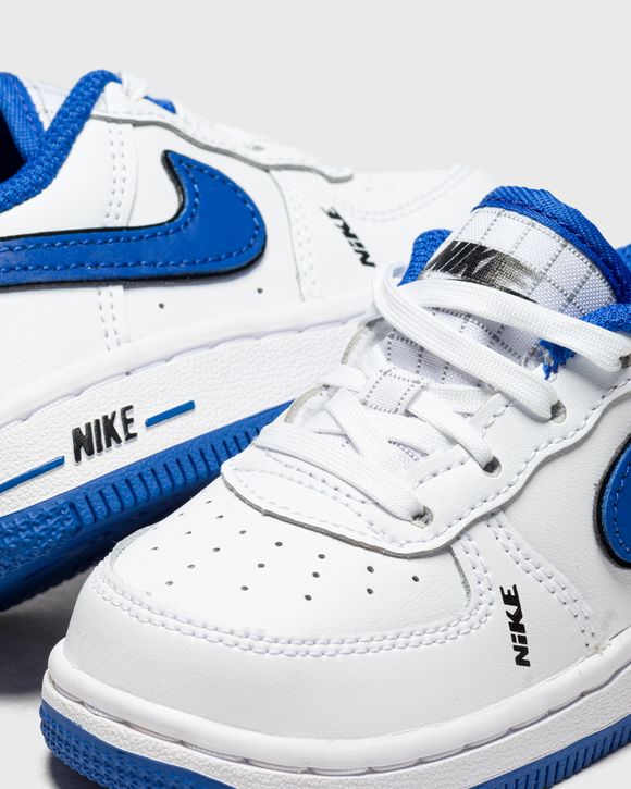  Nike Toddler's Force 1 LV8 White/White-Black-Game Royal  (DO3808 100) - 4