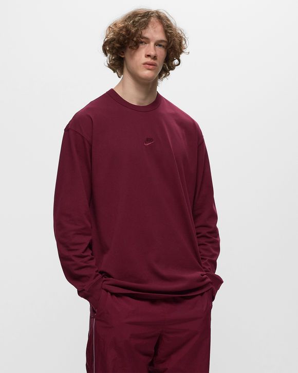 Burgundy nike shop long sleeve