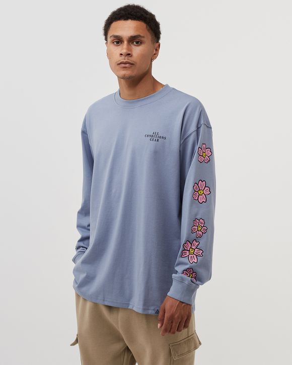 Nike ACG LONGLSEEVE FLORAL TEE Blue ASHEN SLATE