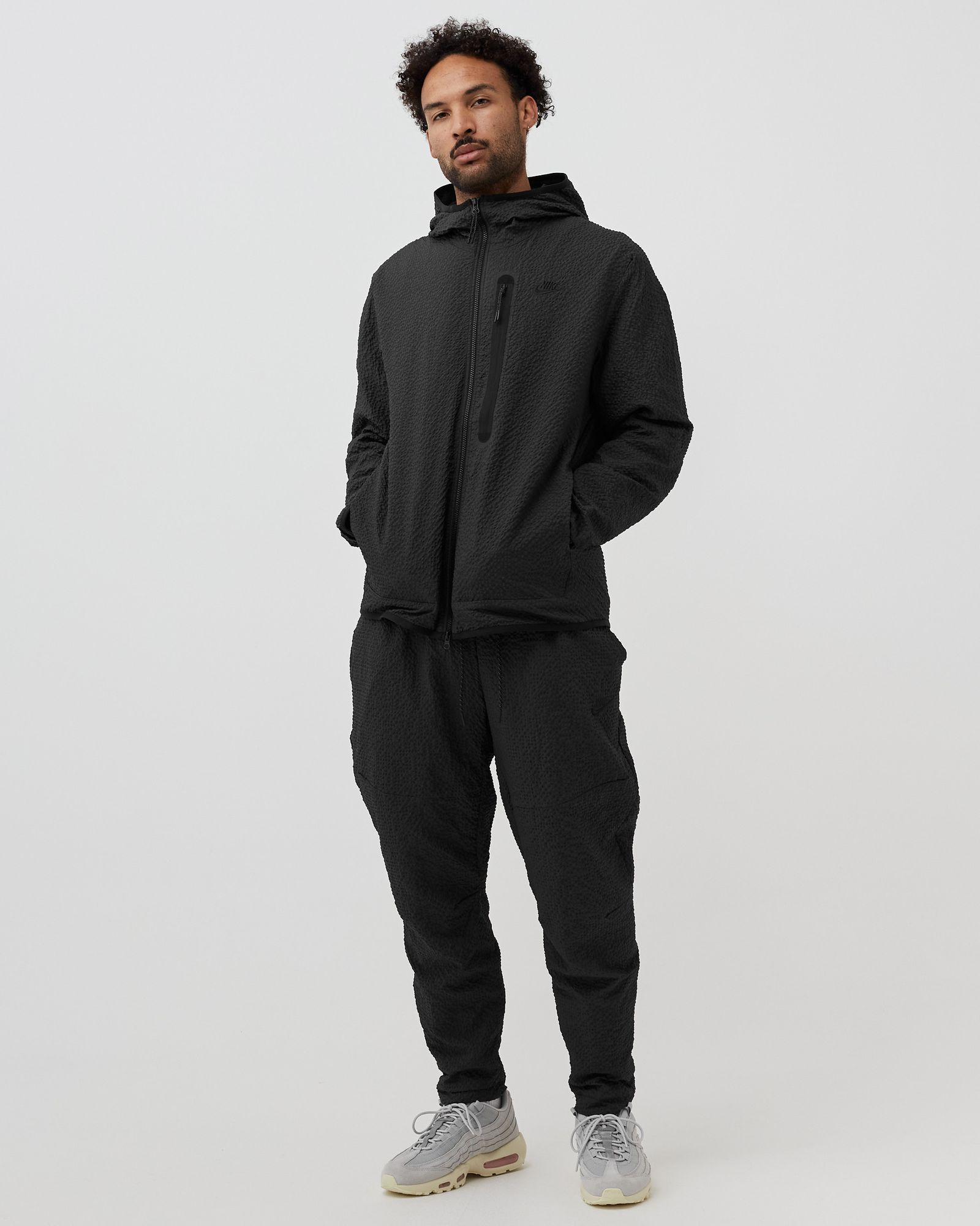 TECH ESSENTIALS LINED WOVEN FULLZIP HOODIE SNL