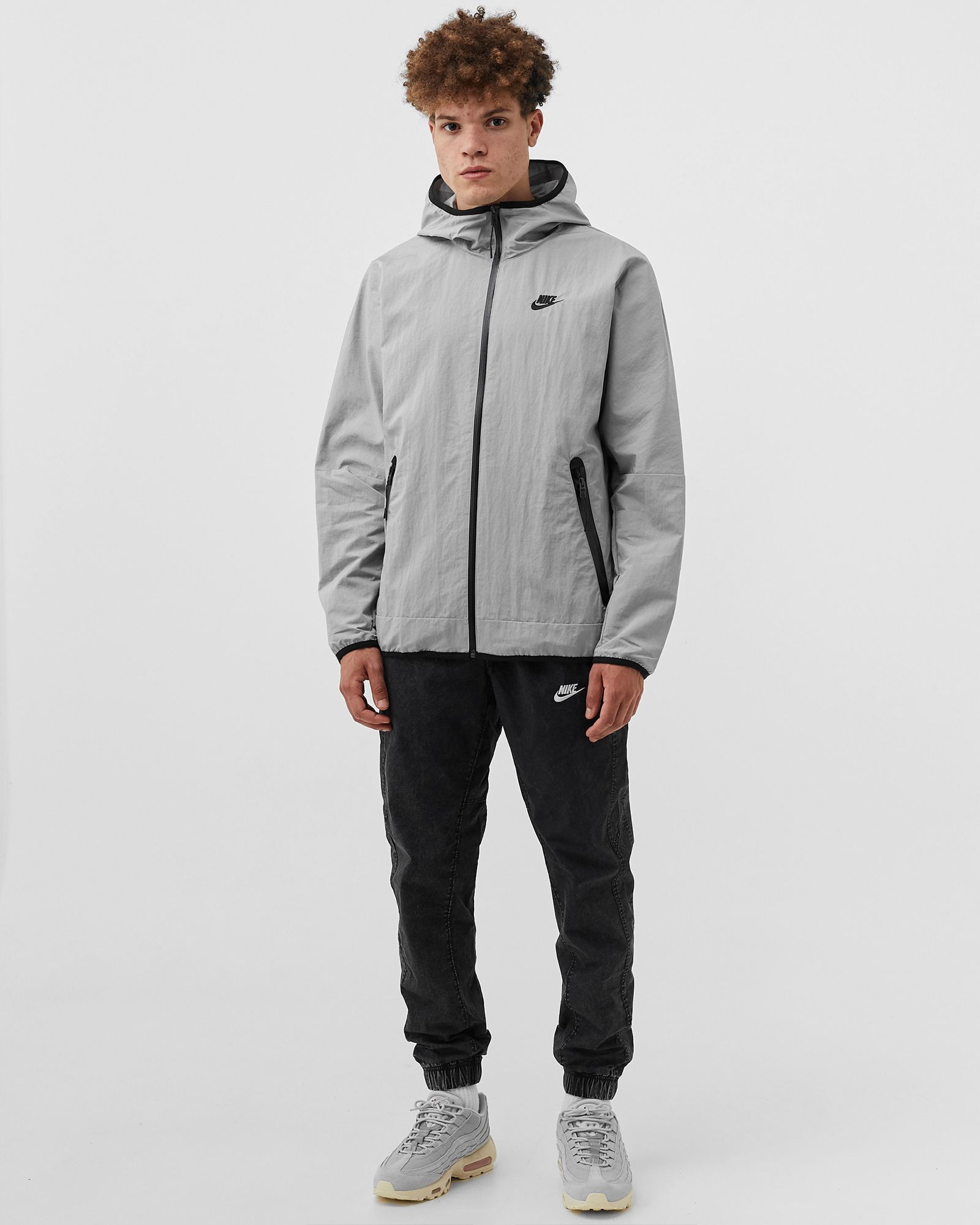 Tech Woven Full-Zip Lined Hooded Jacket