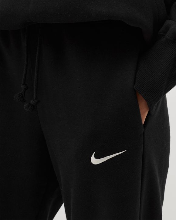 Nike Phoenix Fleece wide leg sweatpants in black