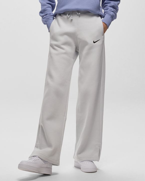 Nike high waisted wide leg sweatpants in gray